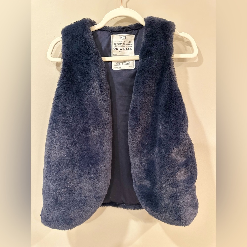 Marks & Spencer Navy Fleece Vest for Kids